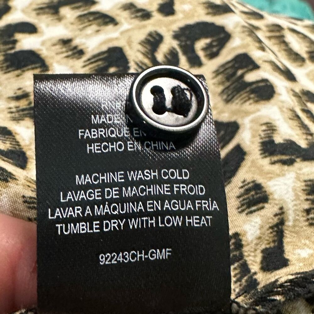 Charles Henry Leopard Print Button Front Dress Si… - image 8